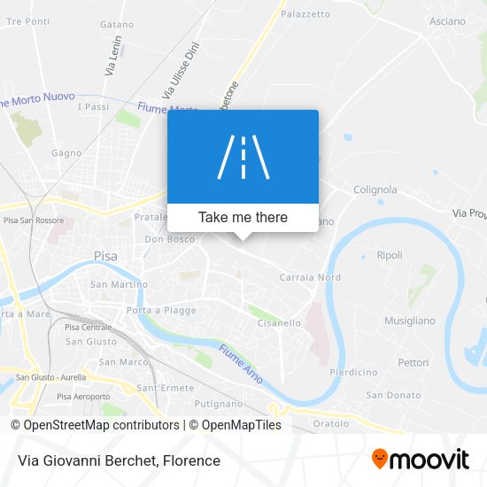 Via Giovanni Berchet map