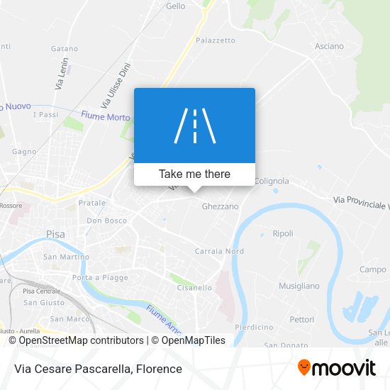 Via Cesare Pascarella map