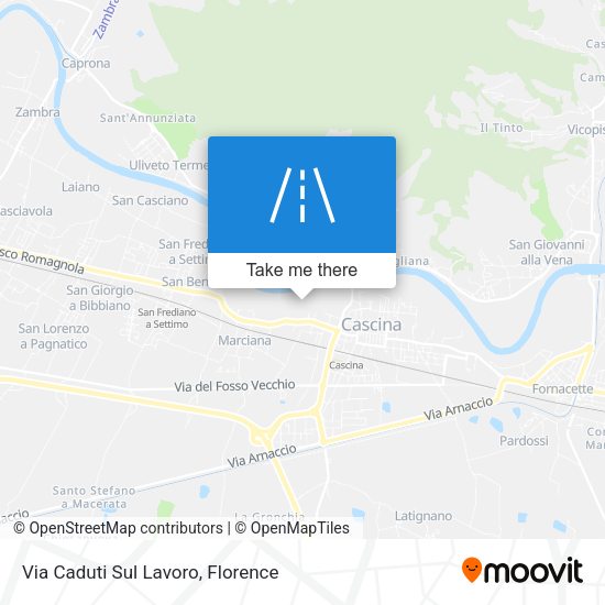 Via Caduti Sul Lavoro map
