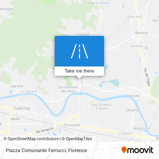 Piazza Comunardo Ferrucci map
