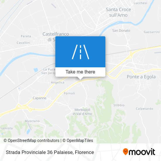 Strada Provinciale 36 Palaiese map