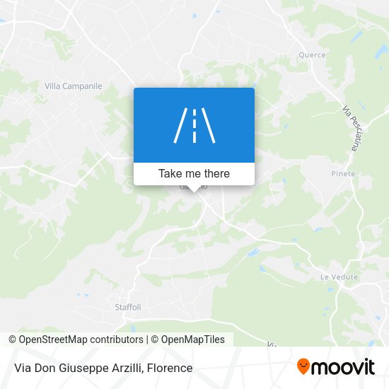 Via Don Giuseppe Arzilli map