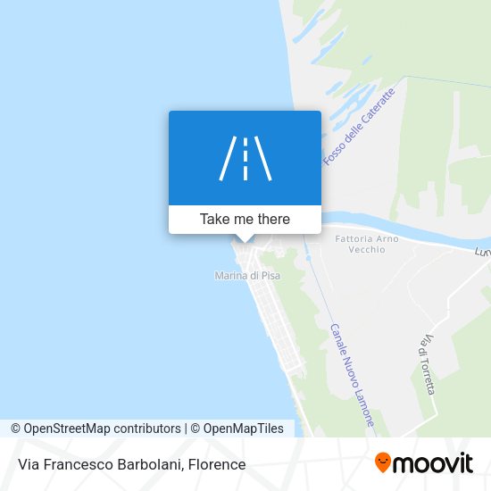 Via Francesco Barbolani map