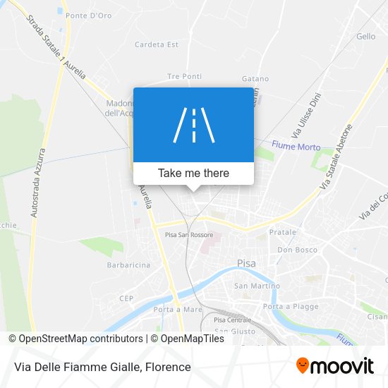 Via Delle Fiamme Gialle map