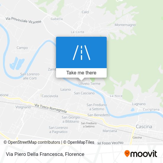 Via Piero Della Francesca map