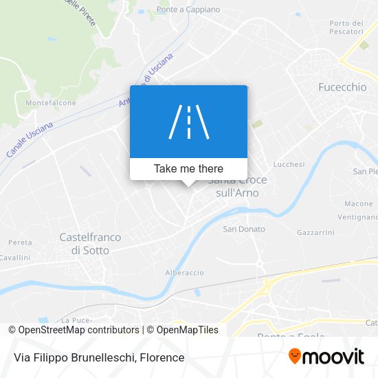 Via Filippo Brunelleschi map