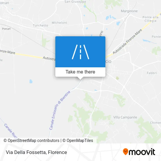 Via Della Fossetta map