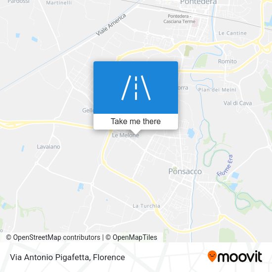 Via Antonio Pigafetta map