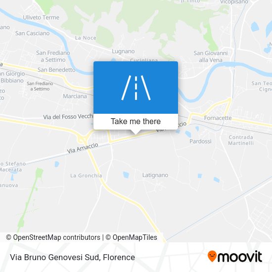Via Bruno Genovesi Sud map