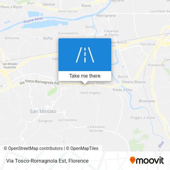 Via Tosco-Romagnola Est map