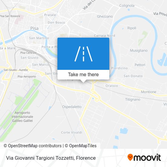 Via Giovanni Targioni Tozzetti map