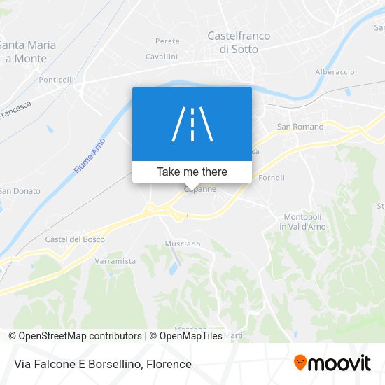 Via Falcone E Borsellino map