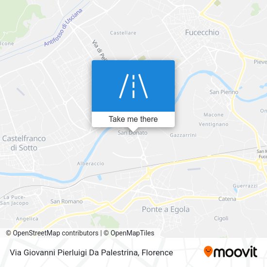 Via Giovanni Pierluigi Da Palestrina map