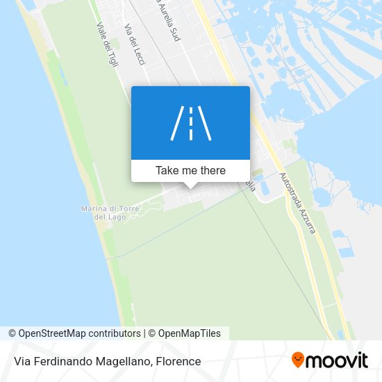 Via Ferdinando Magellano map