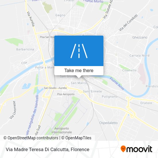 Via Madre Teresa Di Calcutta map