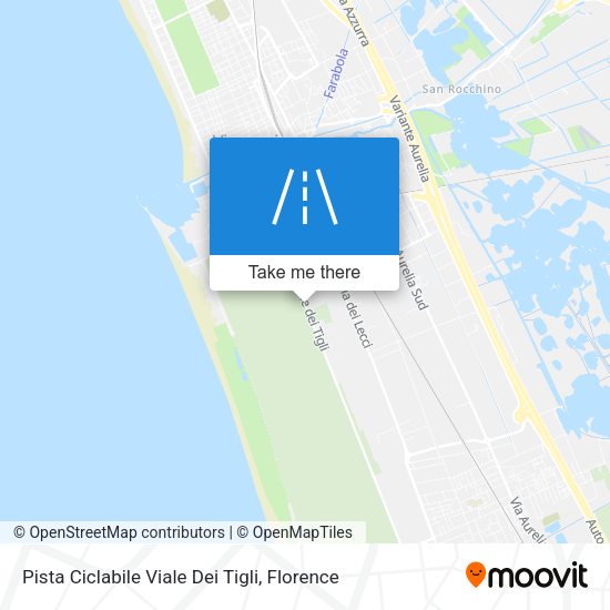 Pista Ciclabile Viale Dei Tigli map