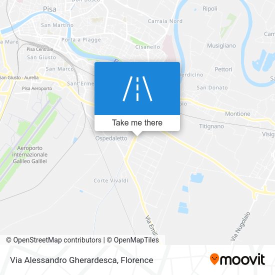 Via Alessandro Gherardesca map