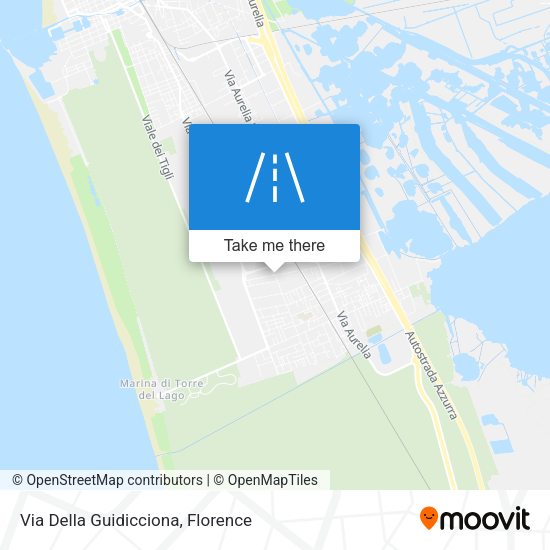 Via Della Guidicciona map