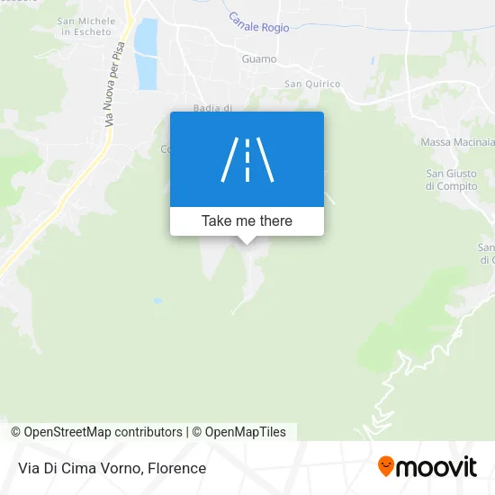 Via Di Cima Vorno map
