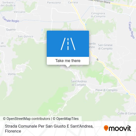 Strada Comunale Per San Giusto E Sant'Andrea map