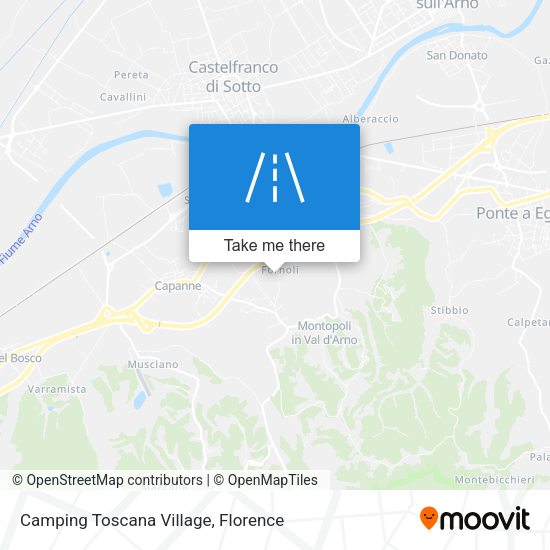 Camping Toscana Village map