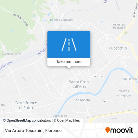 Via Arturo Toscanini map