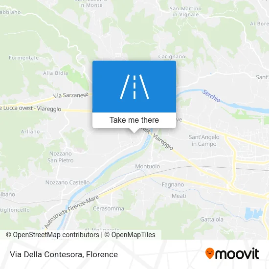 Via Della Contesora map