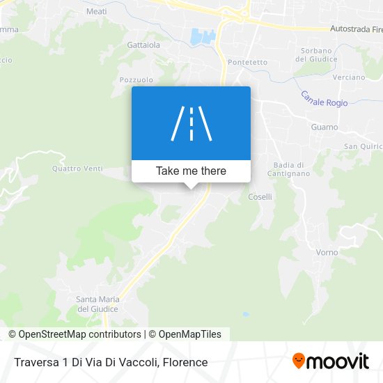 Traversa 1 Di Via Di Vaccoli map