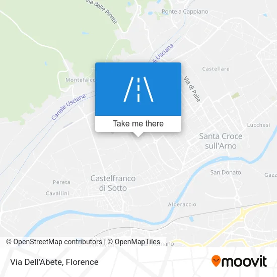 Via Dell'Abete map