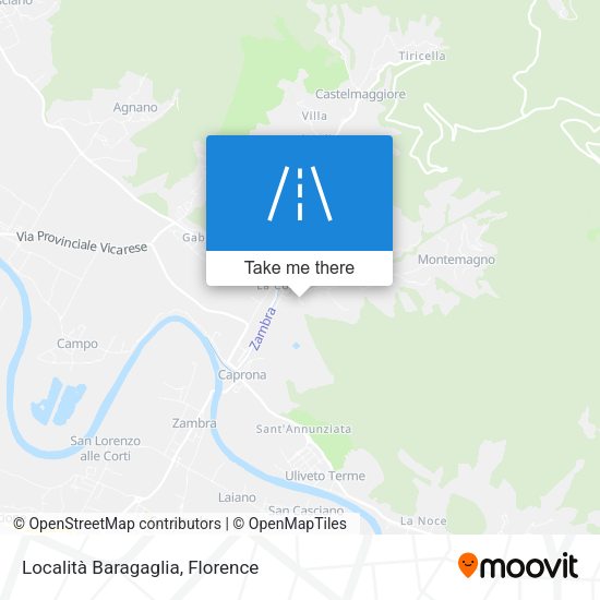 Località Baragaglia map