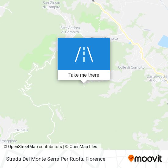 Strada Del Monte Serra Per Ruota map