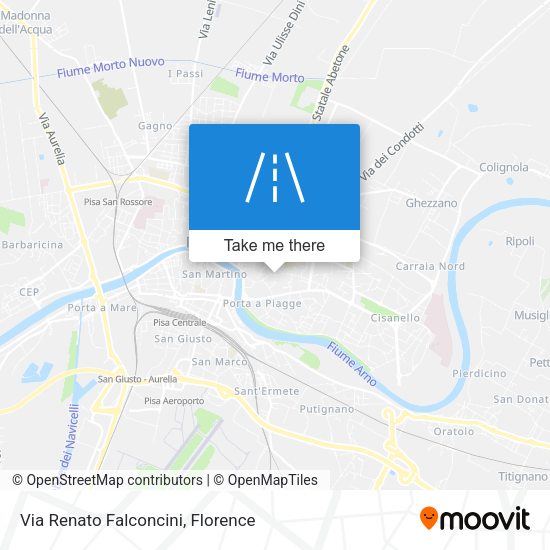 Via Renato Falconcini map