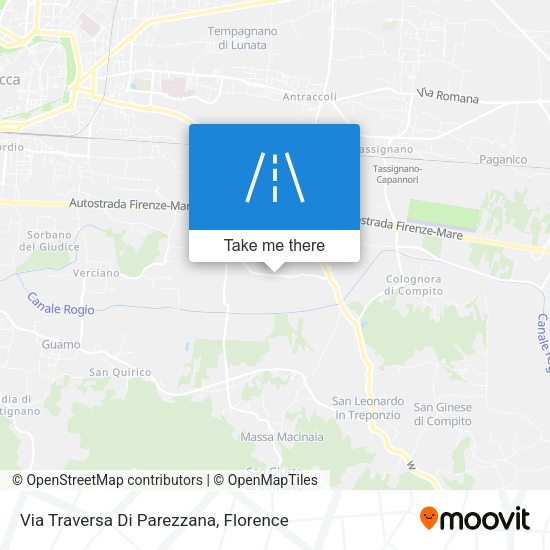 Via Traversa Di Parezzana map