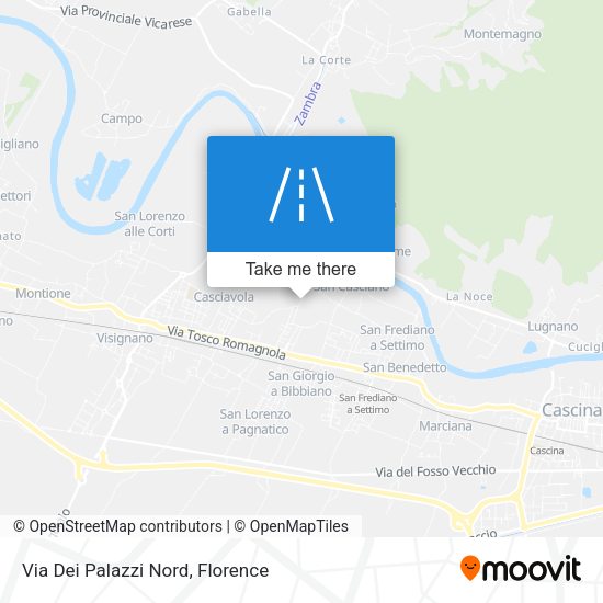 Via Dei Palazzi Nord map