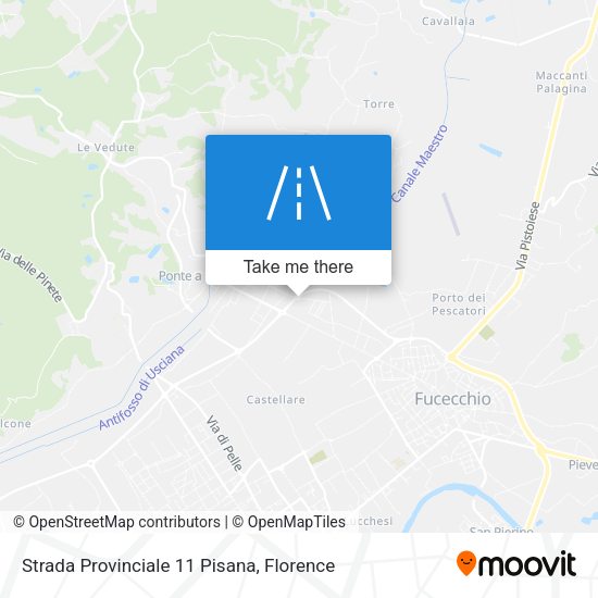Strada Provinciale 11 Pisana map