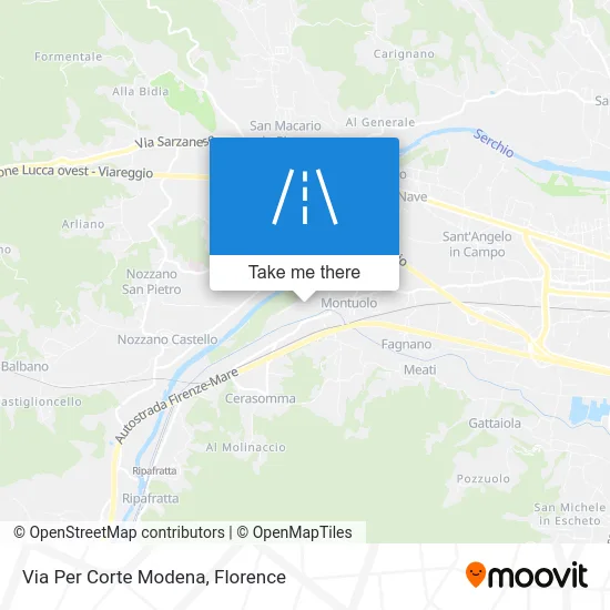 Per Corte Modena Street map