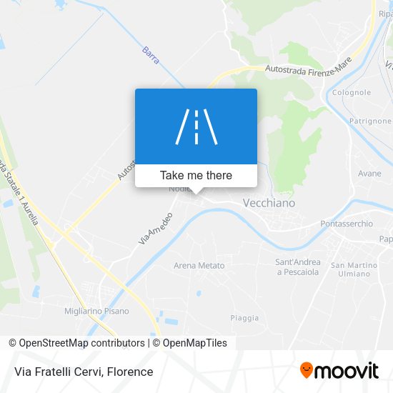 Via Fratelli Cervi map