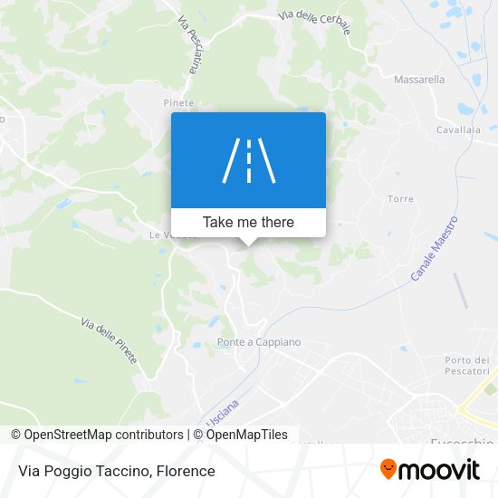 Via Poggio Taccino map