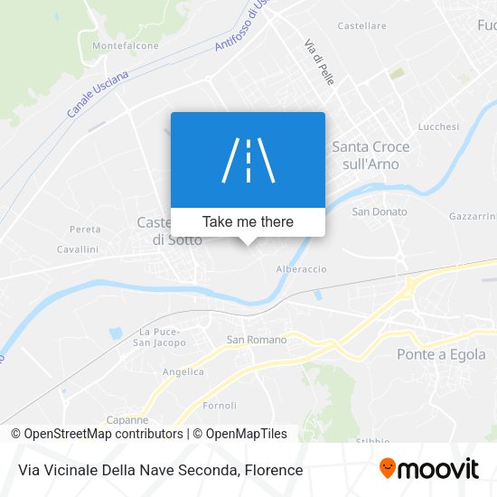 Via Vicinale Della Nave Seconda map