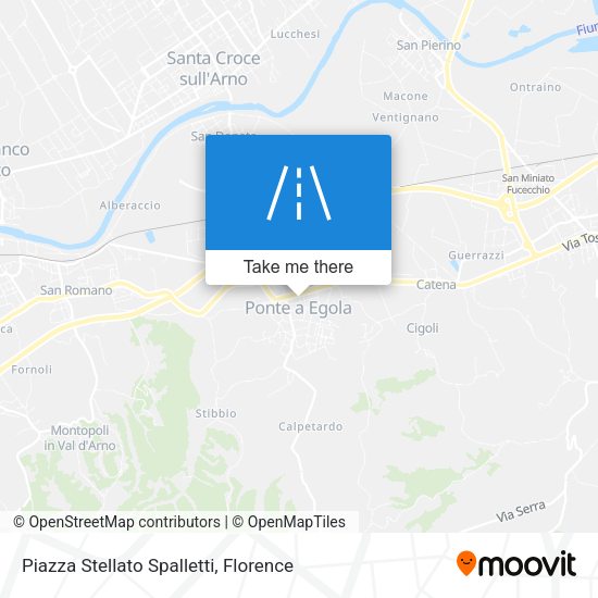 Piazza Stellato Spalletti map
