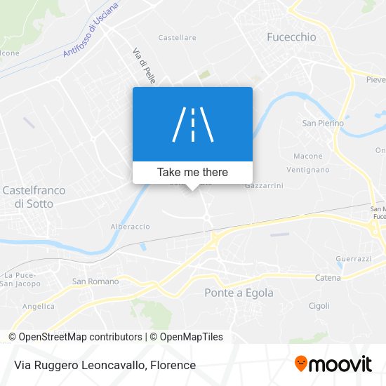 Via Ruggero Leoncavallo map