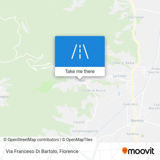Via Franceso Di Bartolo map
