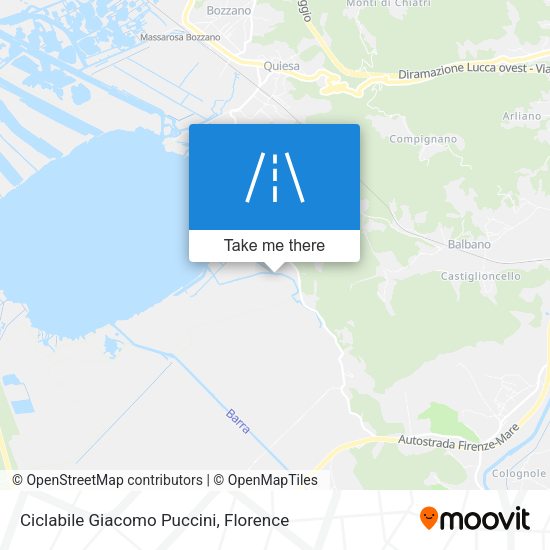 Ciclabile Giacomo Puccini map