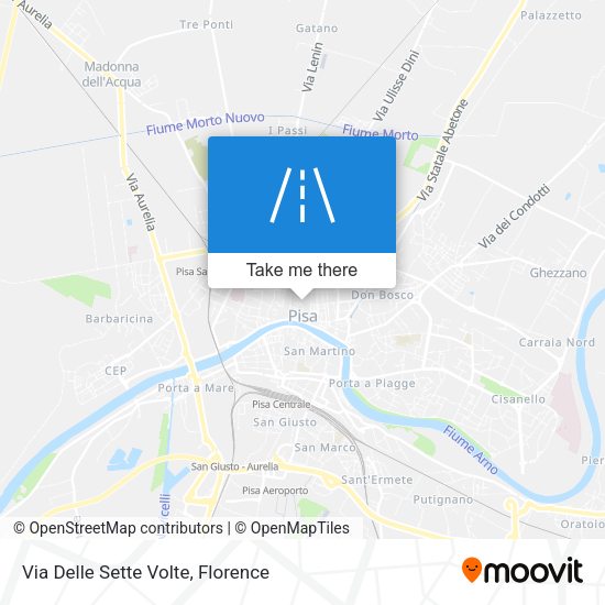 Via Delle Sette Volte map