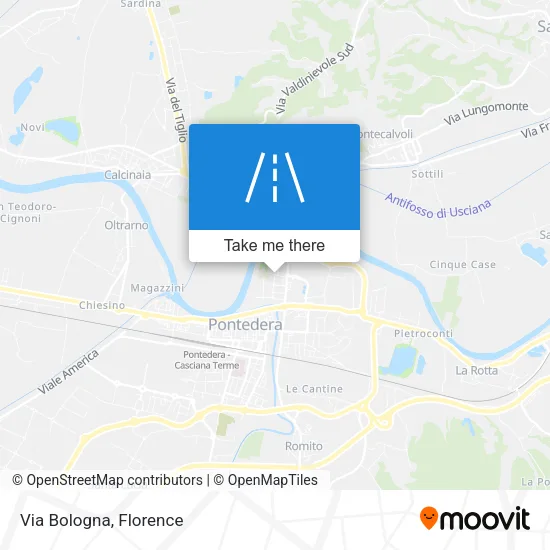 Via Bologna map