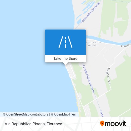 Via Repubblica Pisana map