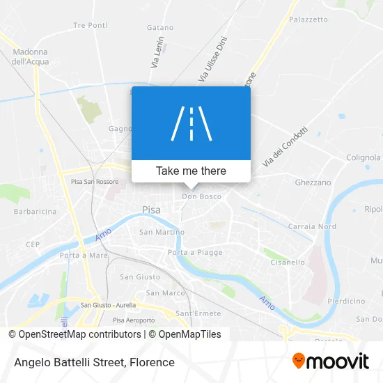 Angelo Battelli Street map
