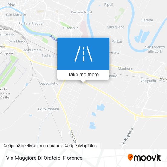 Via Maggiore Di Oratoio map