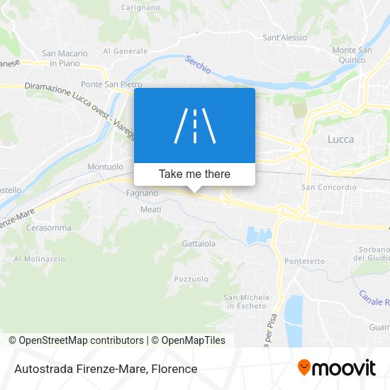 Autostrada Firenze-Mare map