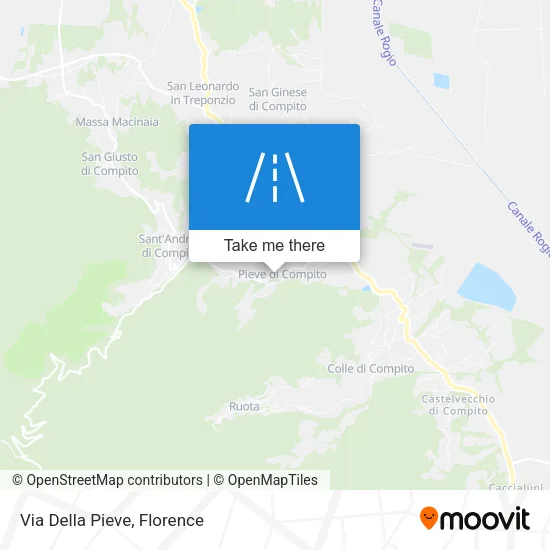 Via Della Pieve map